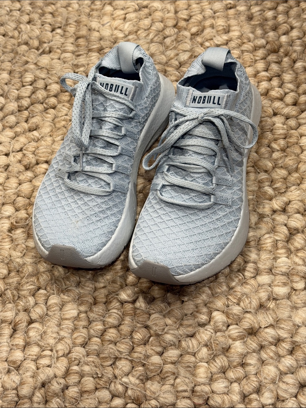 NOBULL Light baby blue Knit Running Shoes
